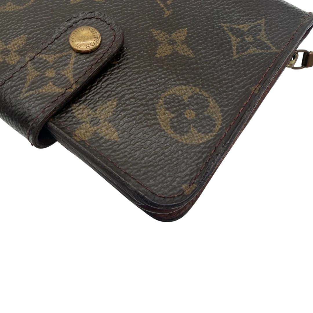 Portefeuille compact zippé