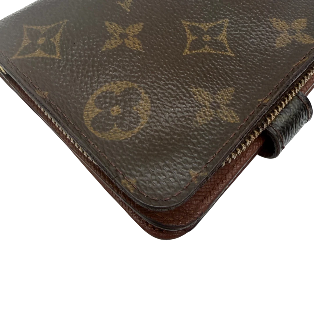 Portefeuille compact zippé