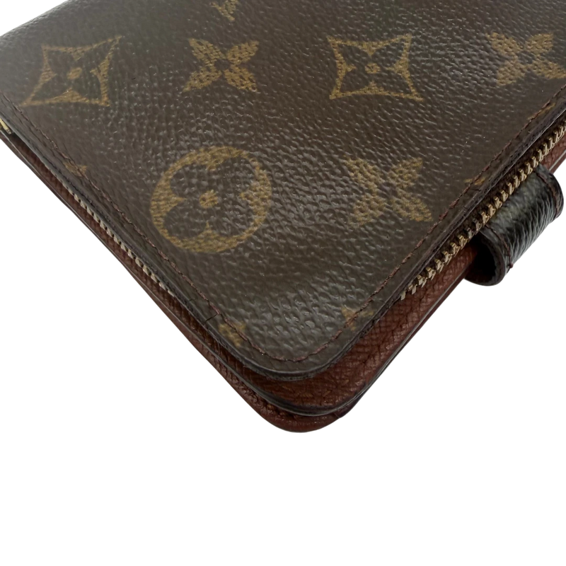 Portefeuille compact zippé