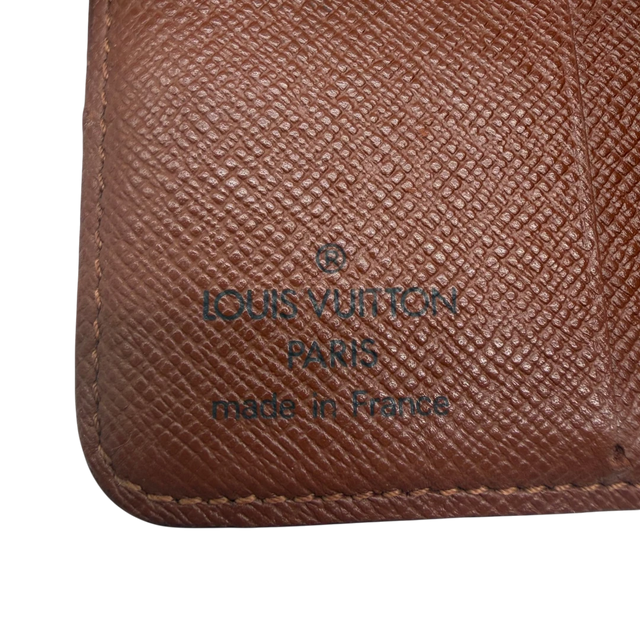 Portefeuille compact zippé