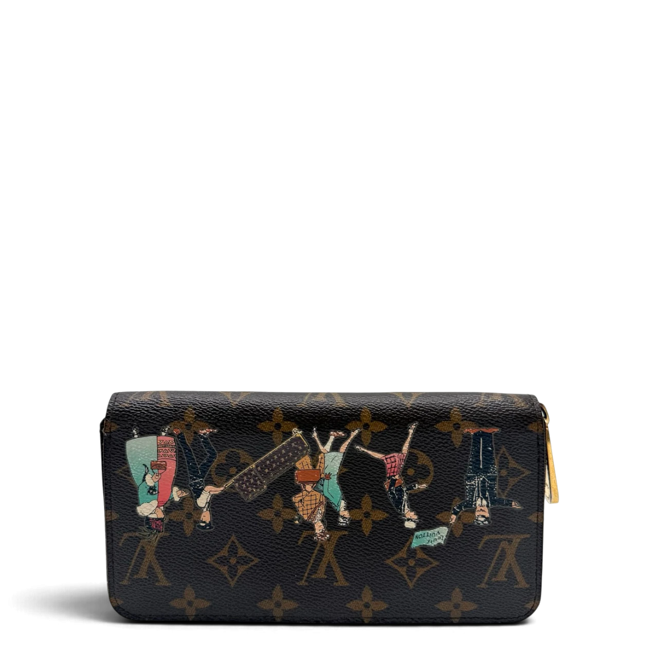 Louis Vuitton Geldbeutel Illustré Transatlantic Zippy monogram braun