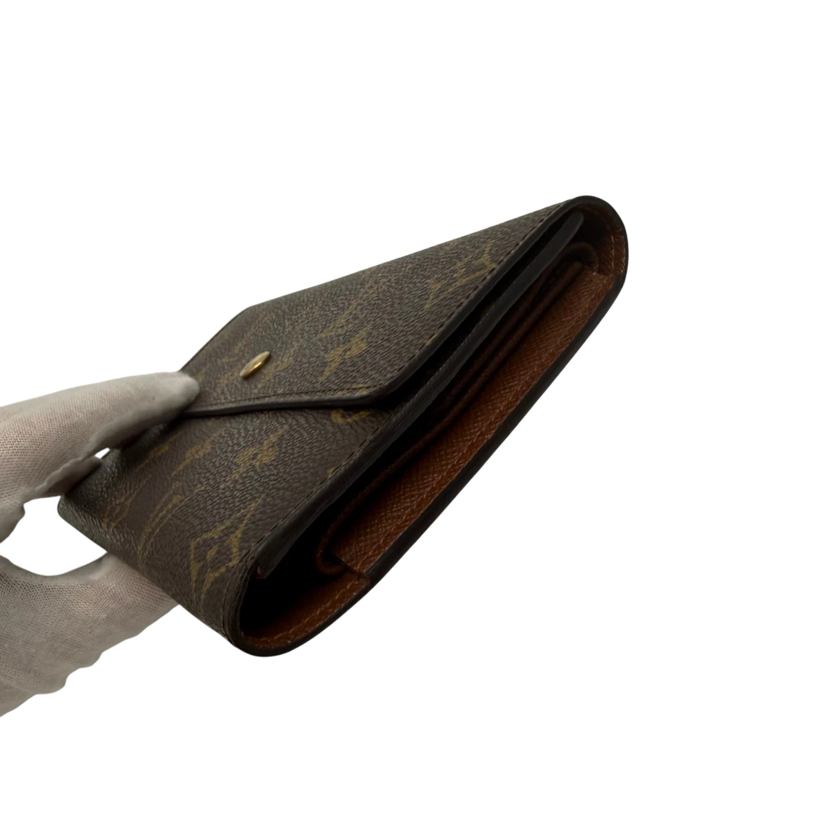 Louis Vuitton Geldbeutel International monogram braun – Seitenansicht