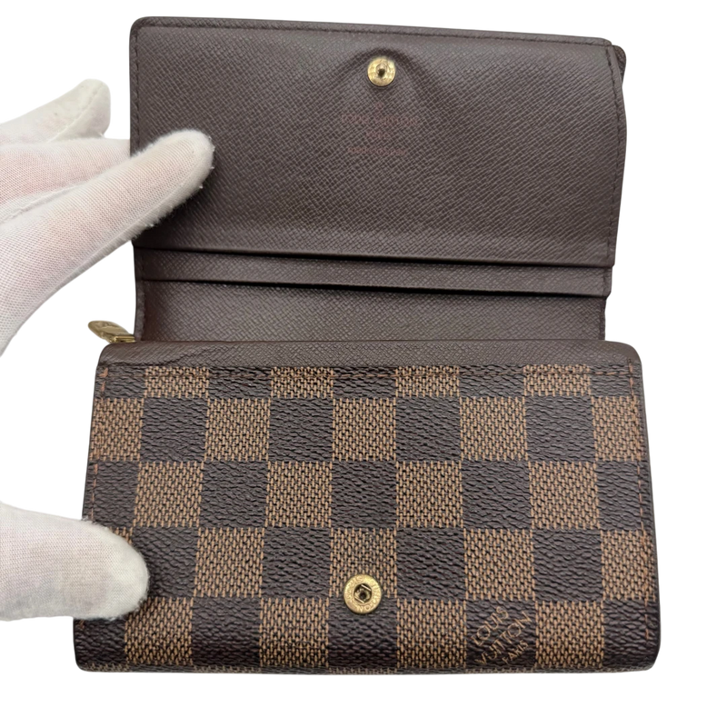 Louis Vuitton Geldbeutel Portefeuille Tresor Damier Ebene