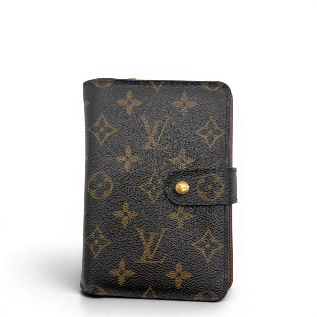 Portefeuille compact zippé