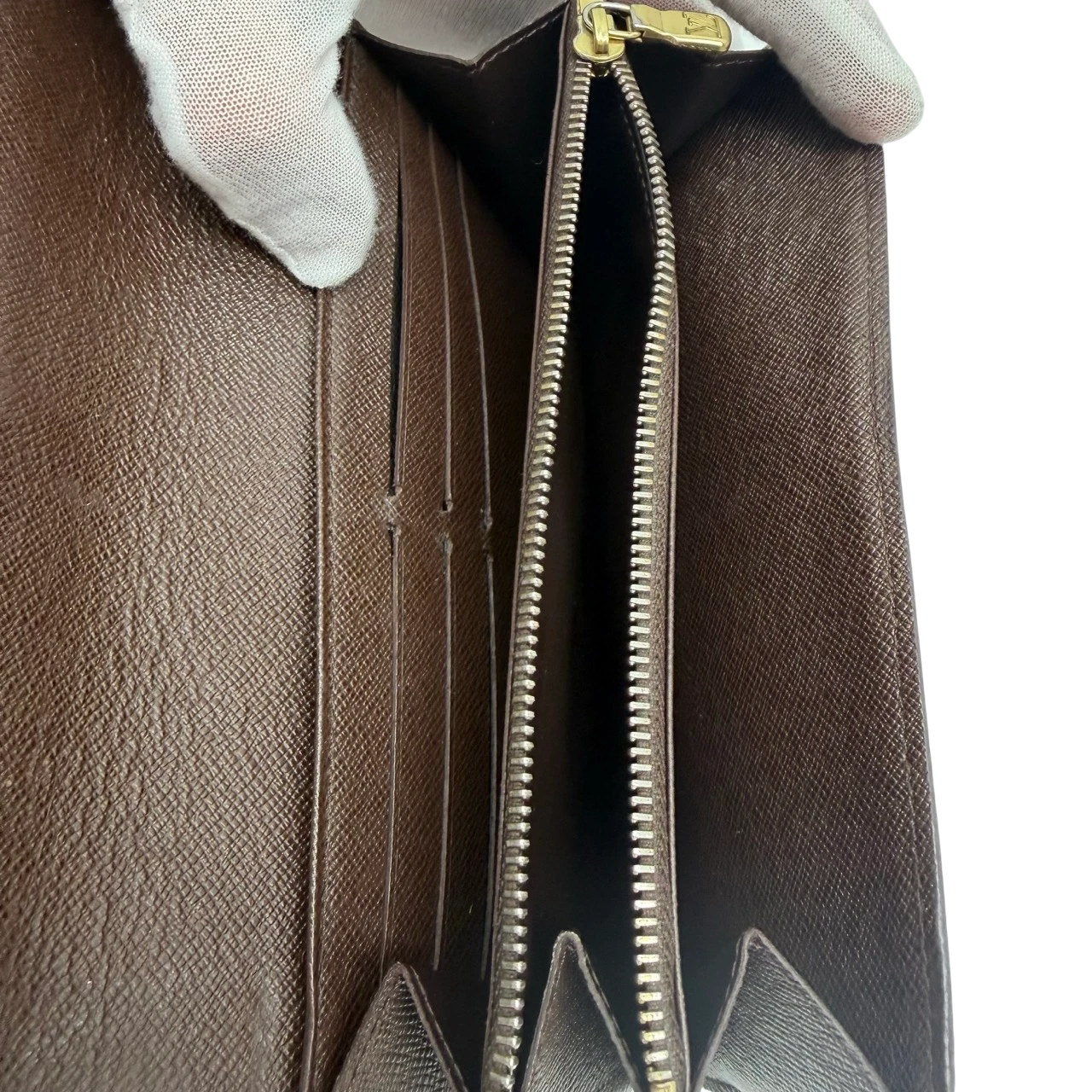 Louis Vuitton Geldbeutel Sarah Damier Ebene braun