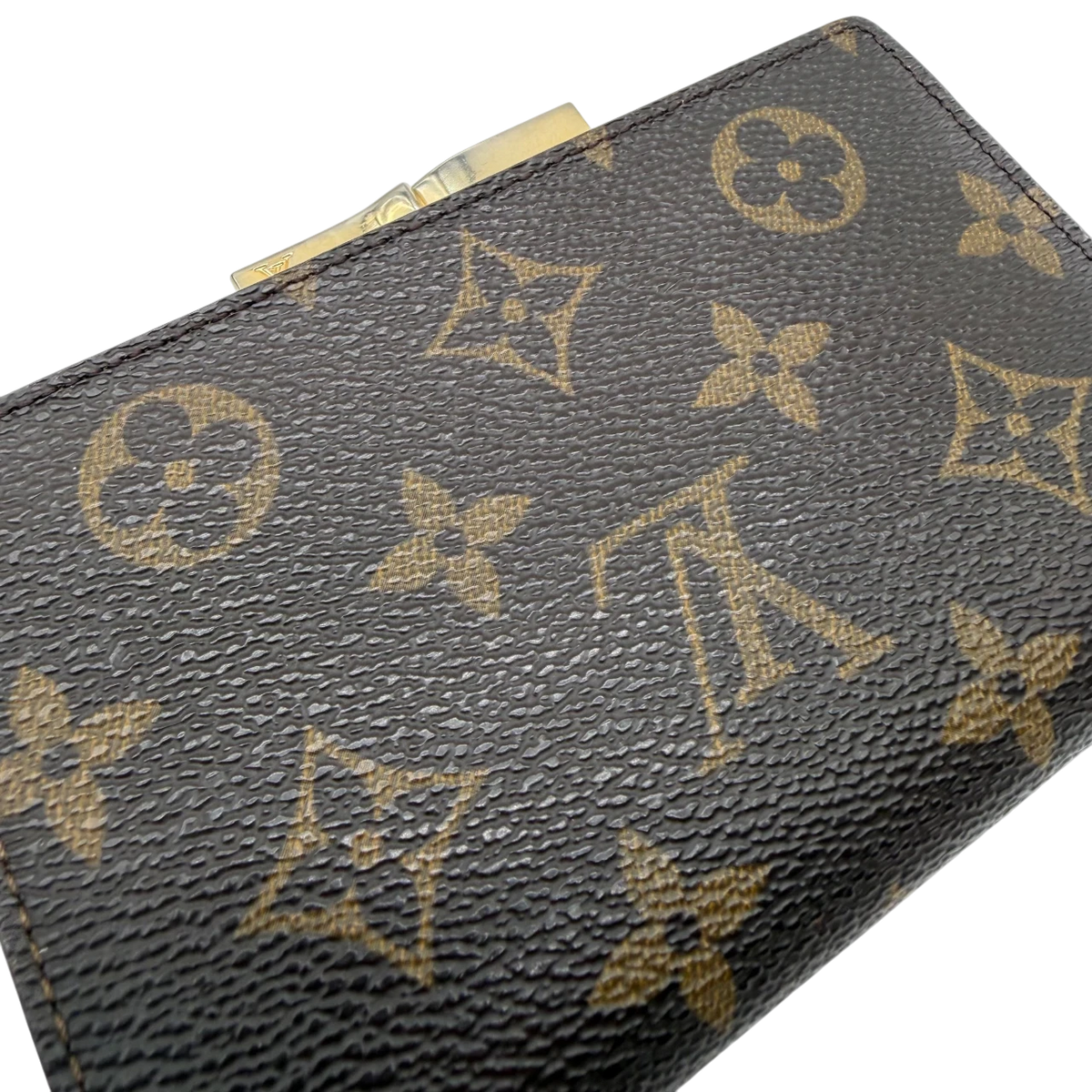 Louis Vuitton Geldbeutel Viennois monogram braun – Beschläge im Detail