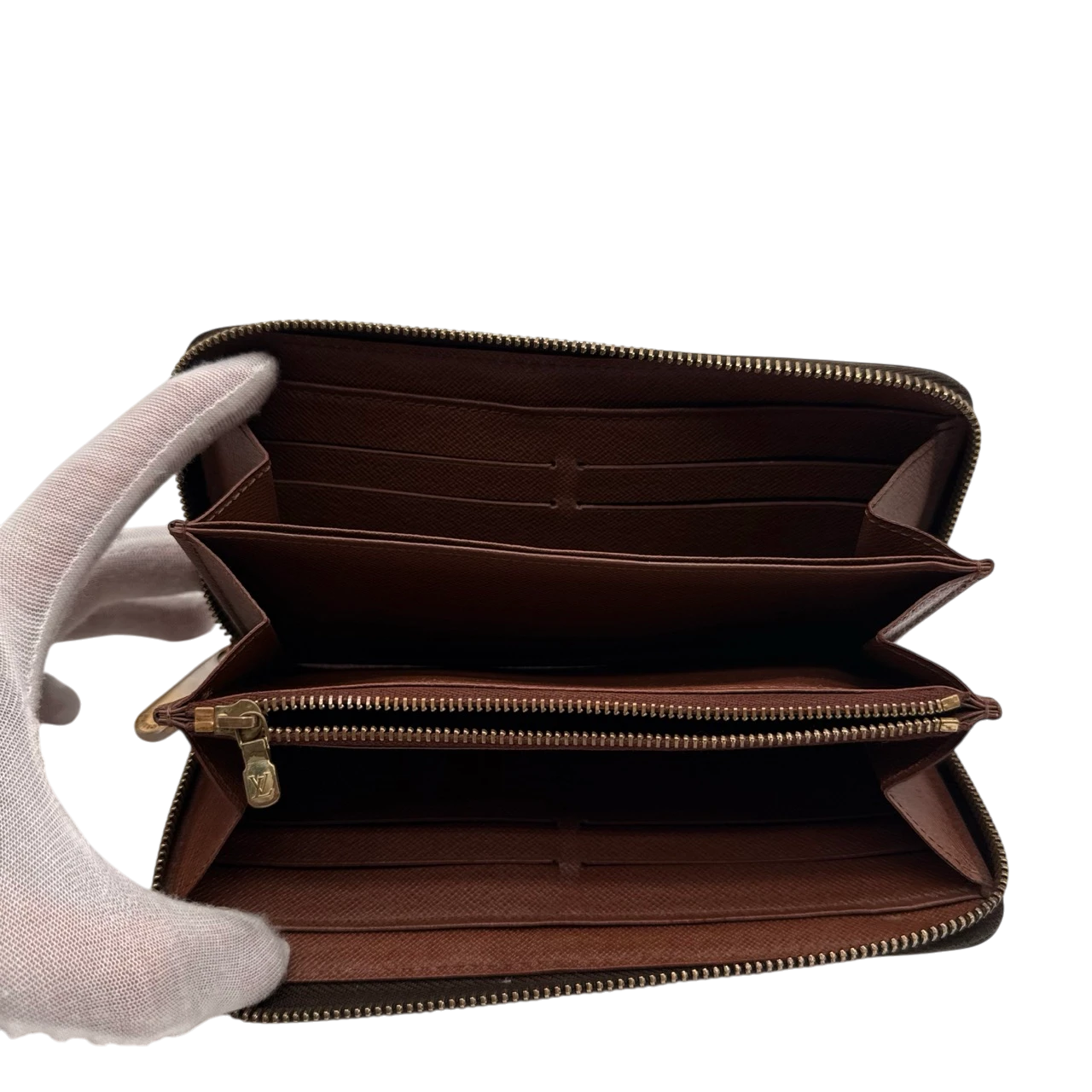 Louis Vuitton Geldbeutel Zippy monogram braun
