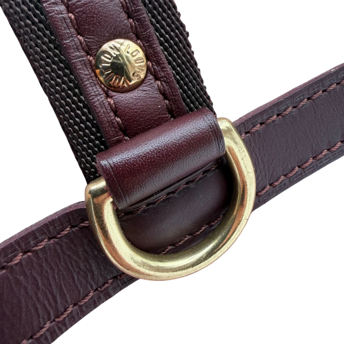 Louis Vuitton Handtasche Josephine PM monogram rot – Beschläge im Detail
