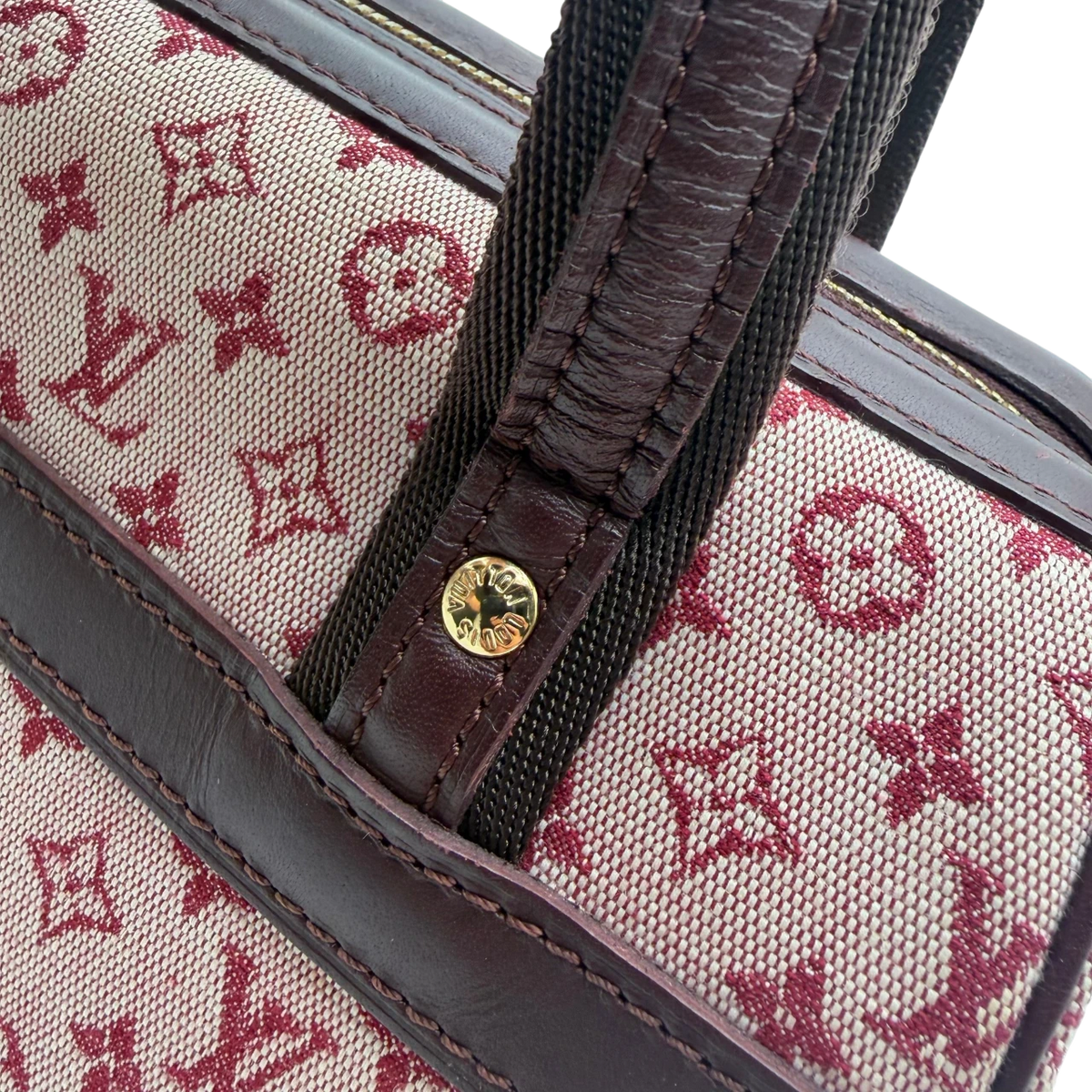 Louis Vuitton Handtasche Josephine PM monogram rot – Henkel im Detail