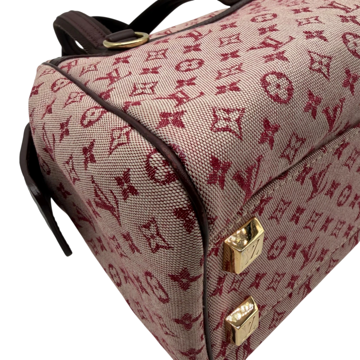 Louis Vuitton Handtasche Josephine PM monogram rot – Ecken im Detail