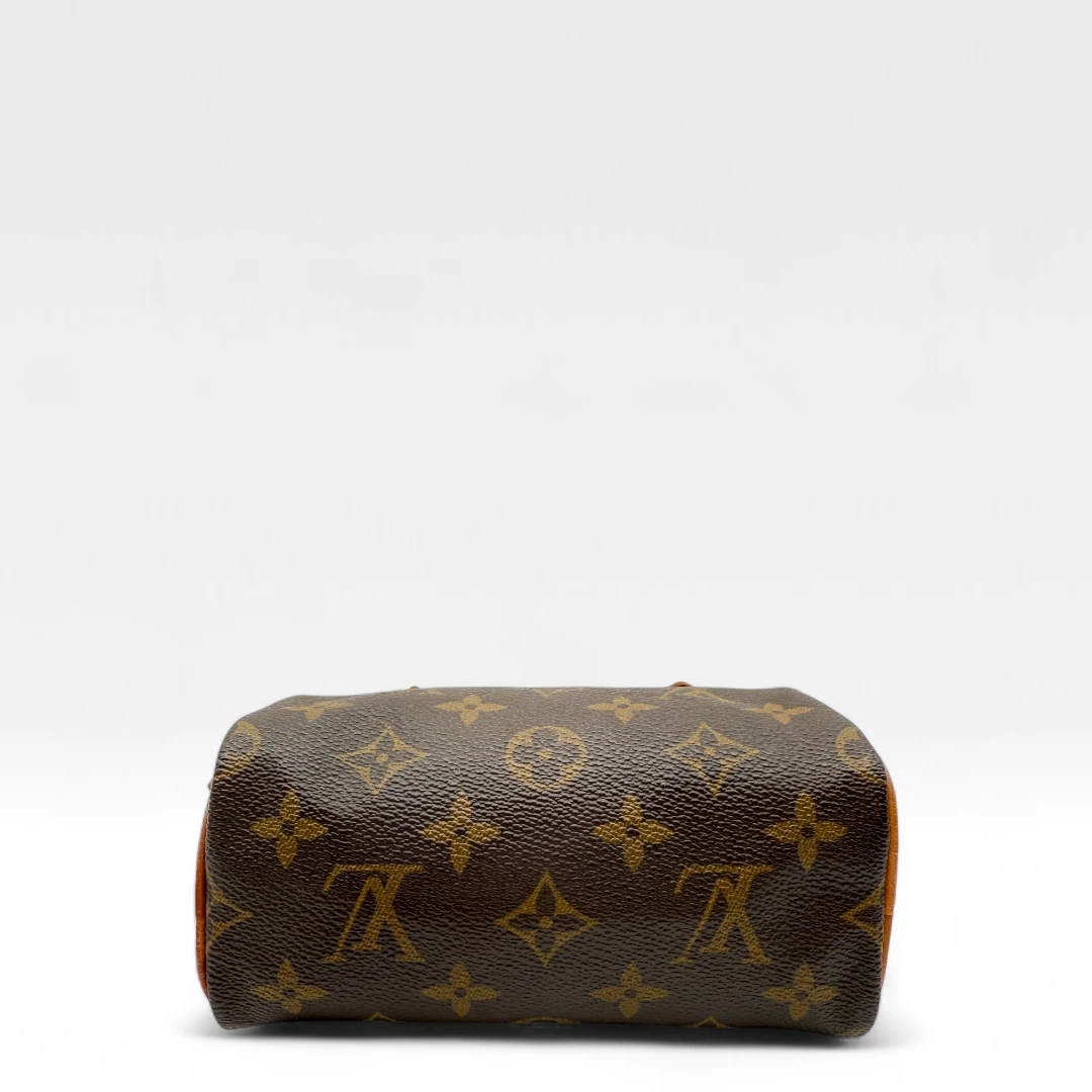 Louis Vuitton Handtasche Nano Speedy braun