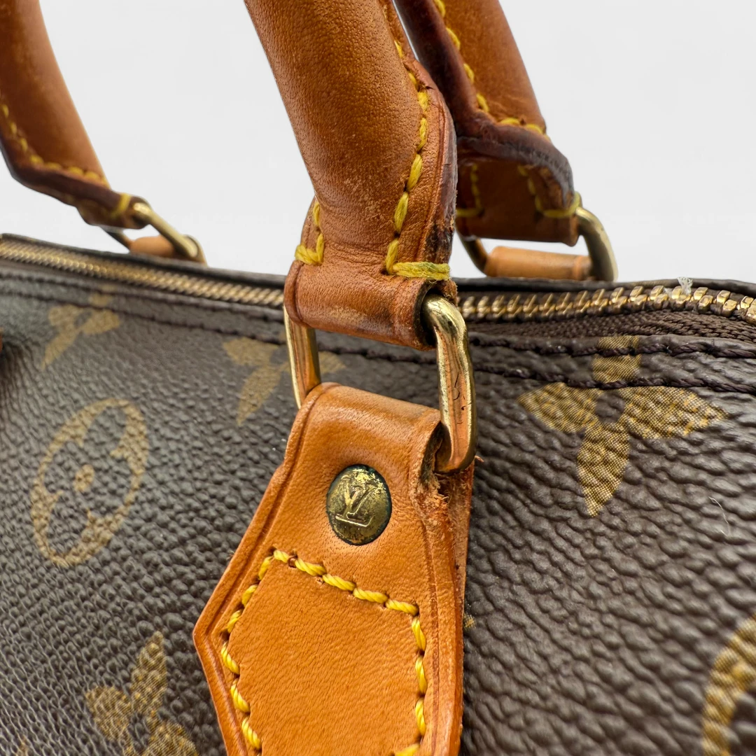 Louis Vuitton Handtasche Nano Speedy braun