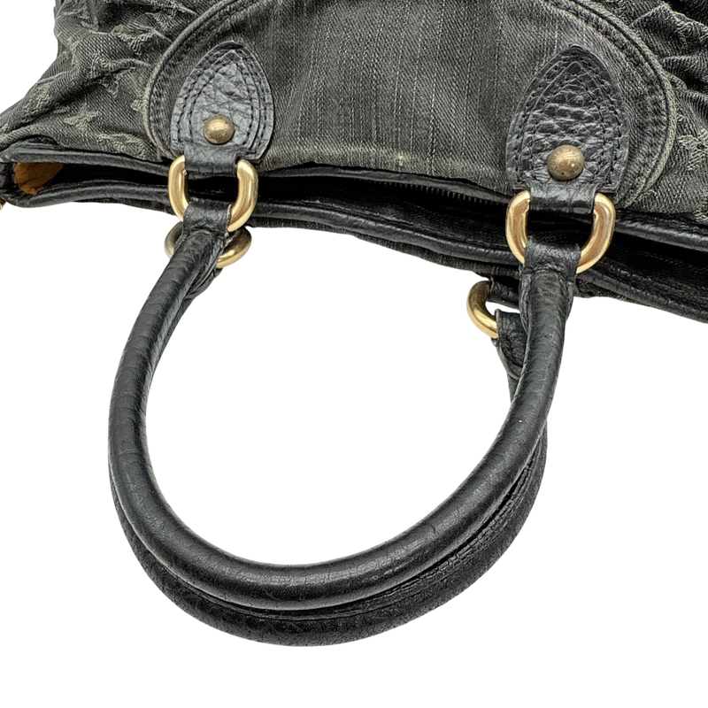 Louis Vuitton Neo Cabby MM Denim Handbag