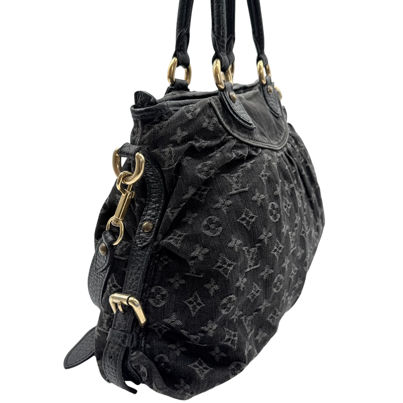 Louis Vuitton Neo Cabby MM Denim Handbag