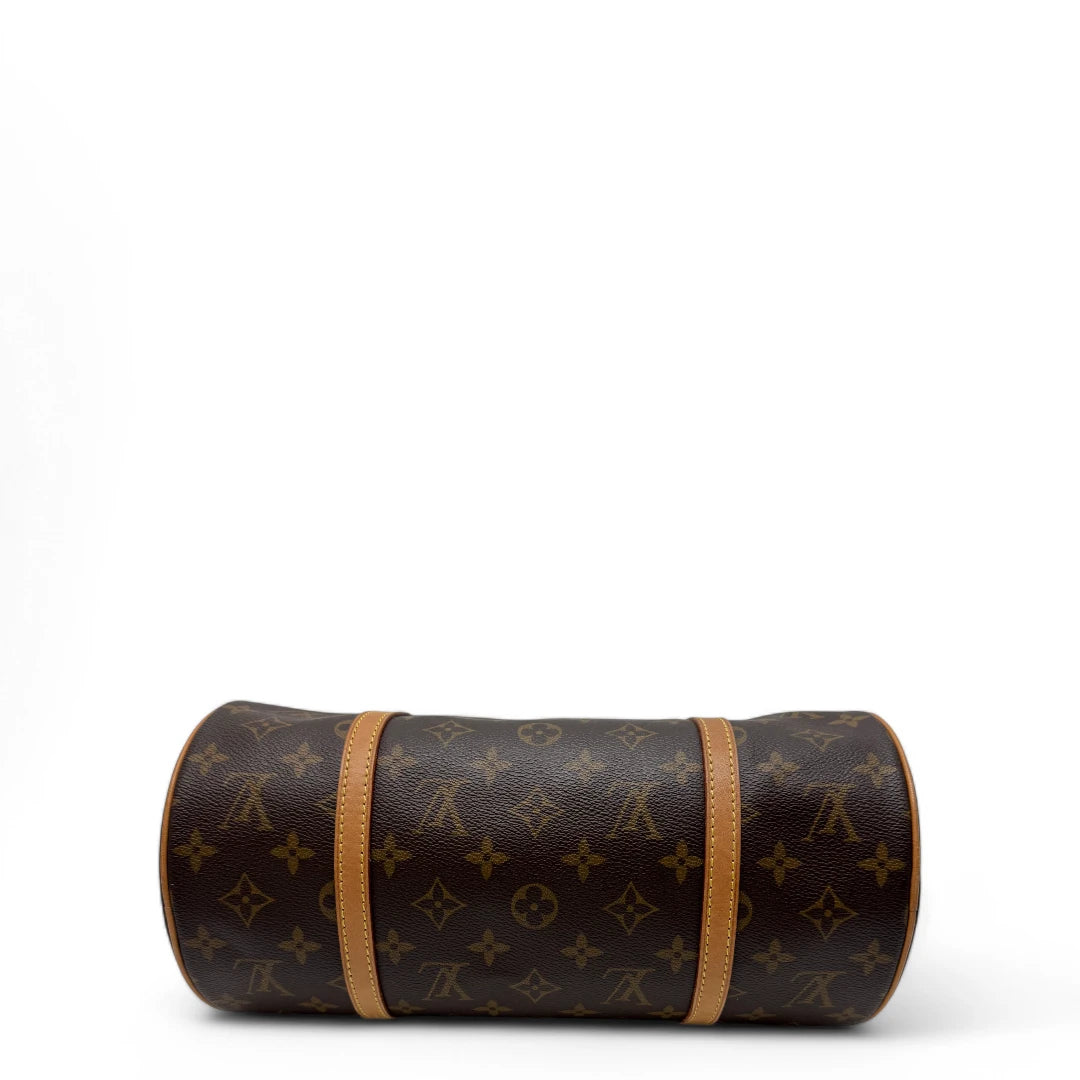 Louis Vuitton handbag Papillon 30 with extra pocket monogram brown