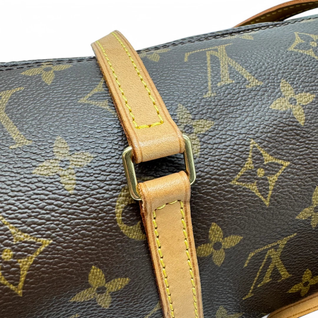 Louis Vuitton handbag Papillon 30 with extra pocket monogram brown