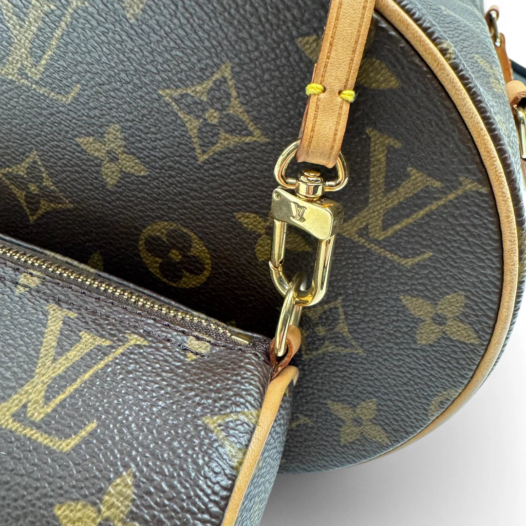 Louis Vuitton handbag Papillon 30 with extra pocket monogram brown