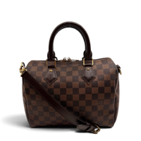 Louis Vuitton Handtasche Speedy 25 Bandouliére Damier Ebene braun