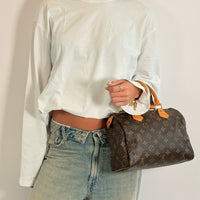 Louis Vuitton Handtasche Speedy 25 monogram braun