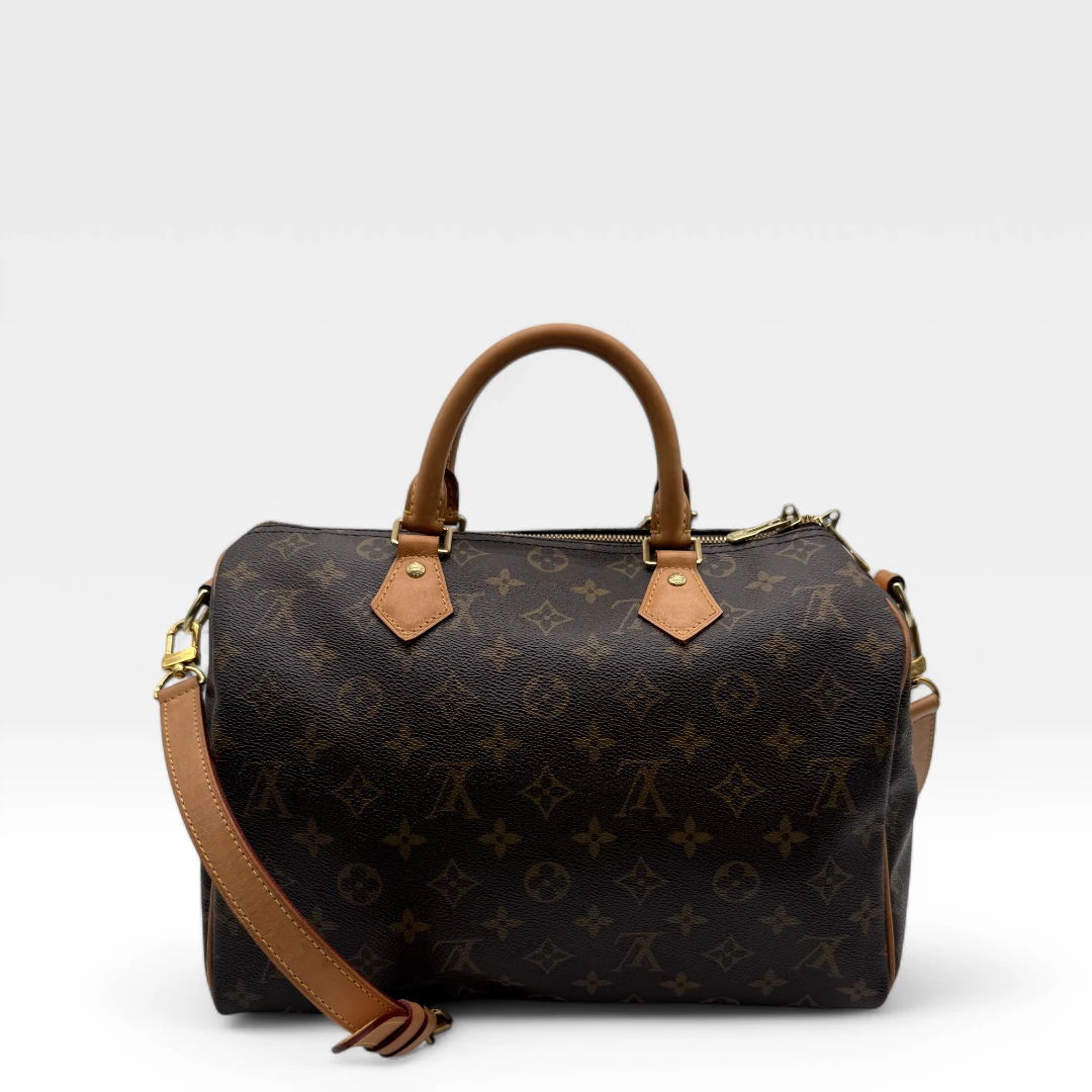 Louis Vuitton Handtasche Speedy 30 Bandoulier braun
