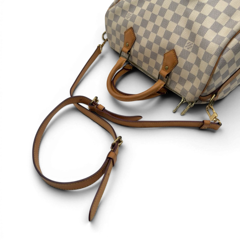 Louis Vuitton Handtasche Speedy 30 Bandouliére Damier Azur