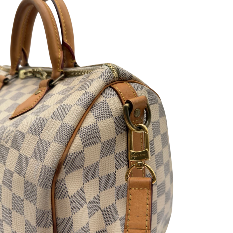 Louis Vuitton Handtasche Speedy 30 Bandouliére Damier Azur
