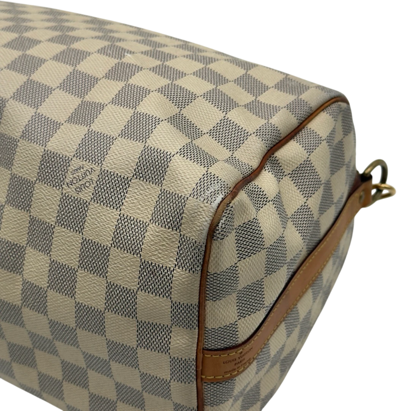 Louis Vuitton Handtasche Speedy 30 Bandouliére Damier Azur