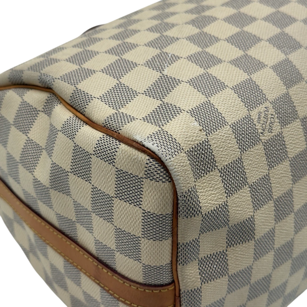 Louis Vuitton Speedy 30 Bandoulière Damier Azur Handbag