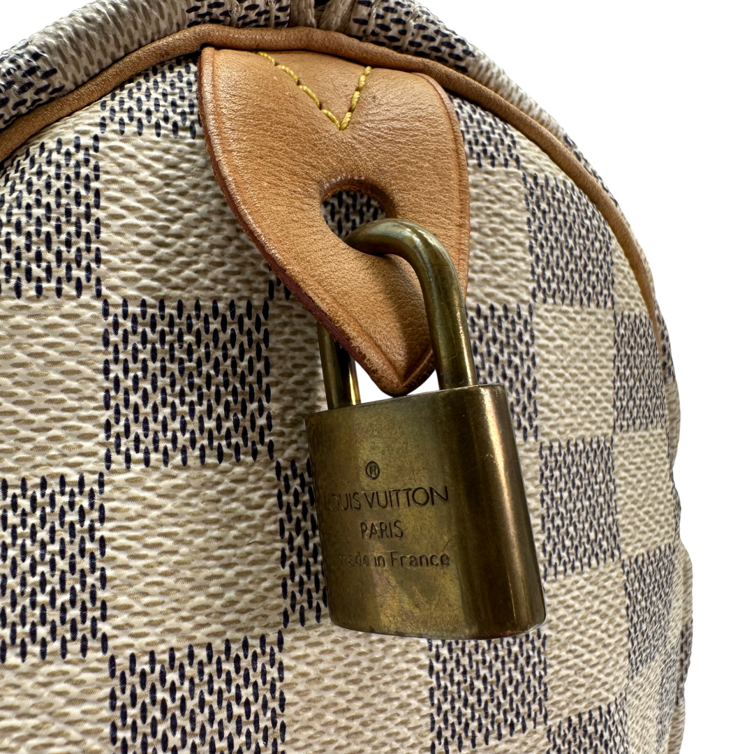 Borsa a mano Speedy 30 in Damier Azure