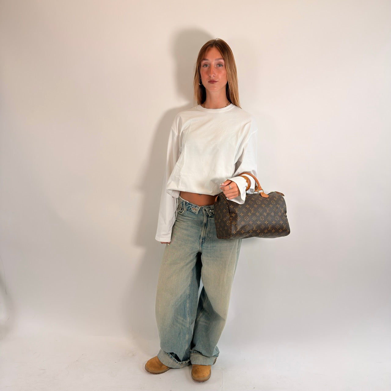 Louis Vuitton Handtasche Speedy 30 monogram braun