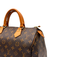 Louis Vuitton Speedy 30 Handbag Brown