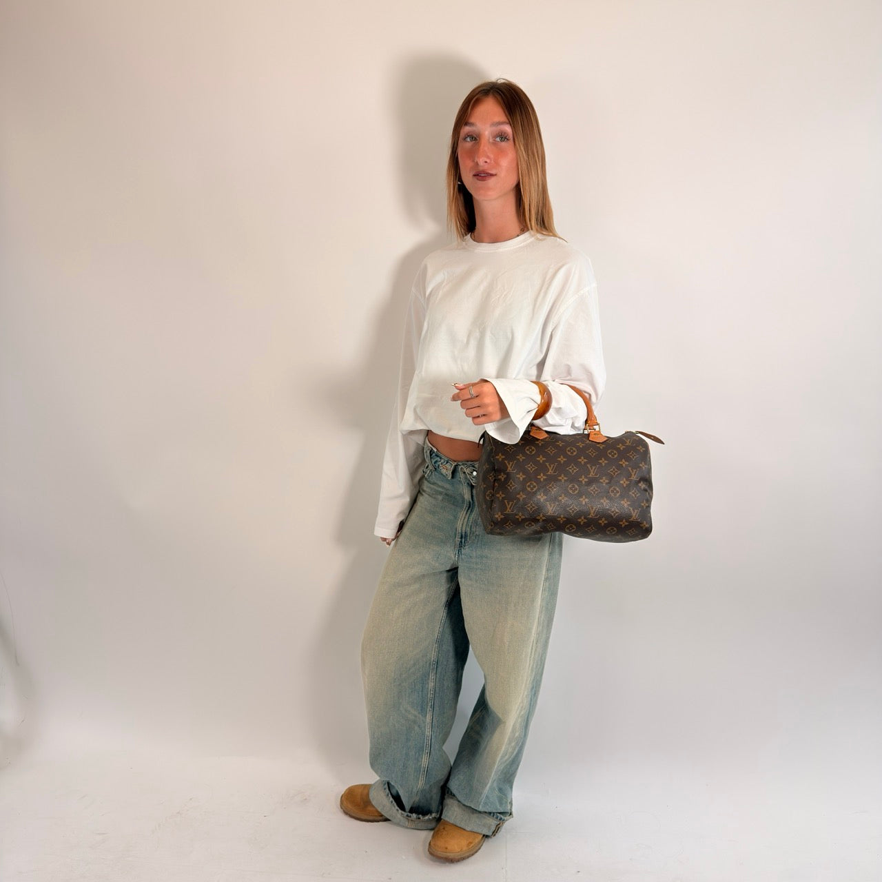 Louis Vuitton Handtasche Speedy 30 monogram braun