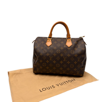 Louis Vuitton Speedy 30 Handbag Brown