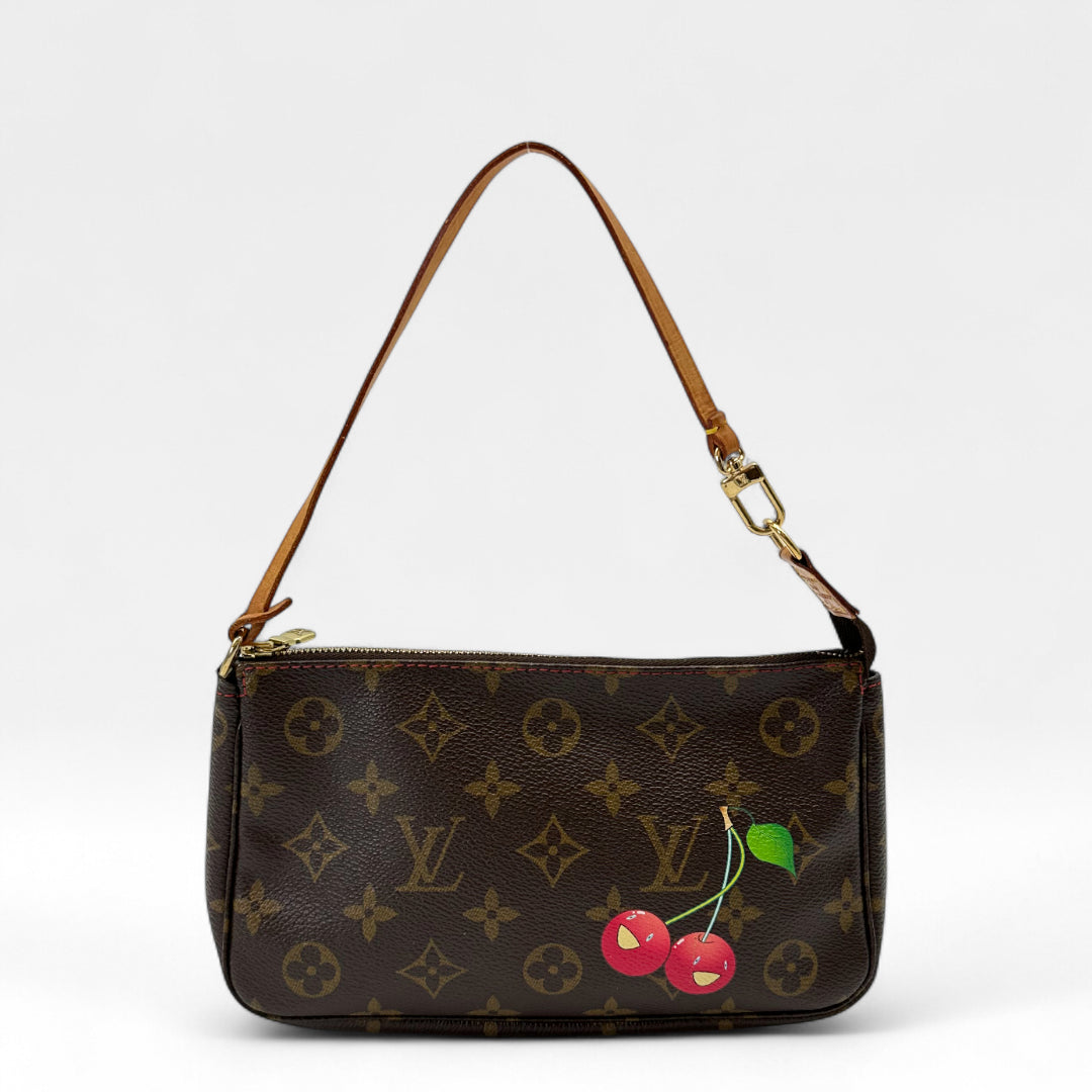 Murakami Pochette Accessoires Cherry