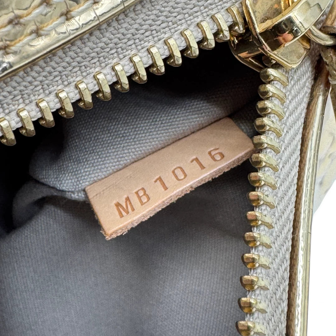 Louis Vuitton handbag Papillon 28 Miroir gold