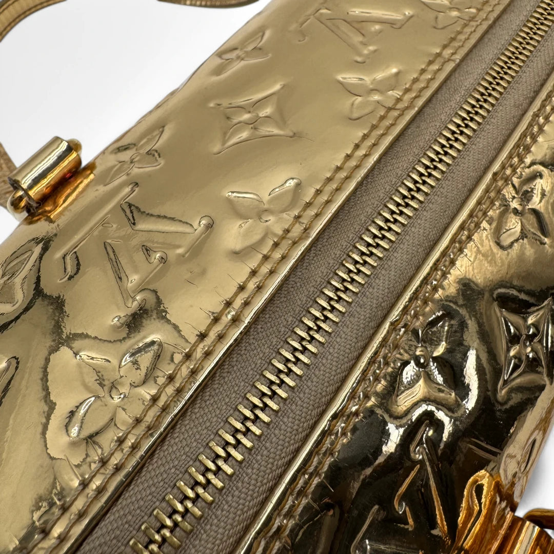 Louis Vuitton handbag Papillon 28 Miroir gold