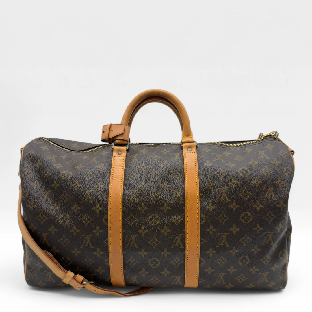 Louis Vuitton Reisetasche Keepall 50 braun