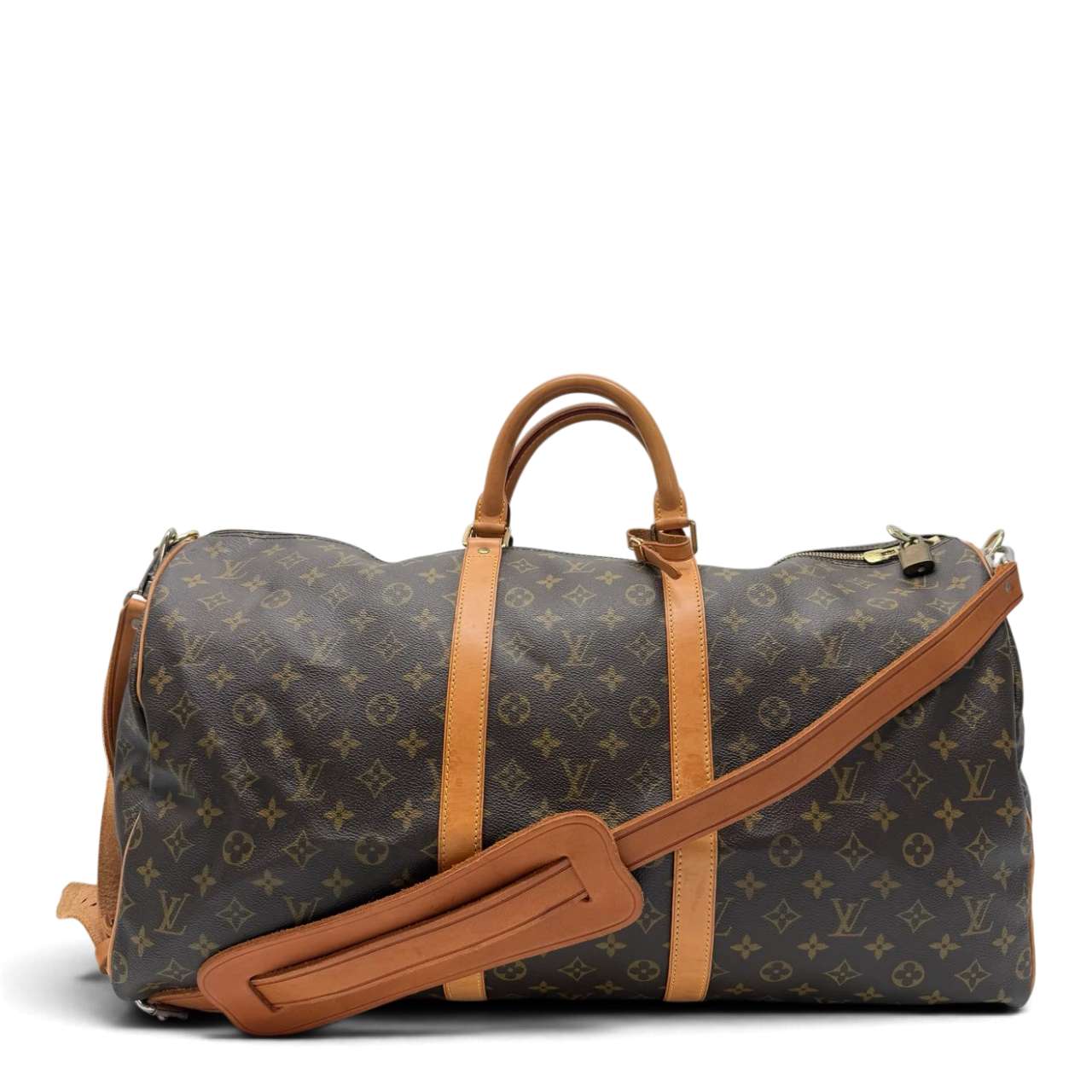 Louis Vuitton Reisetasche Keepall 55 Bandoulière monogram braun
