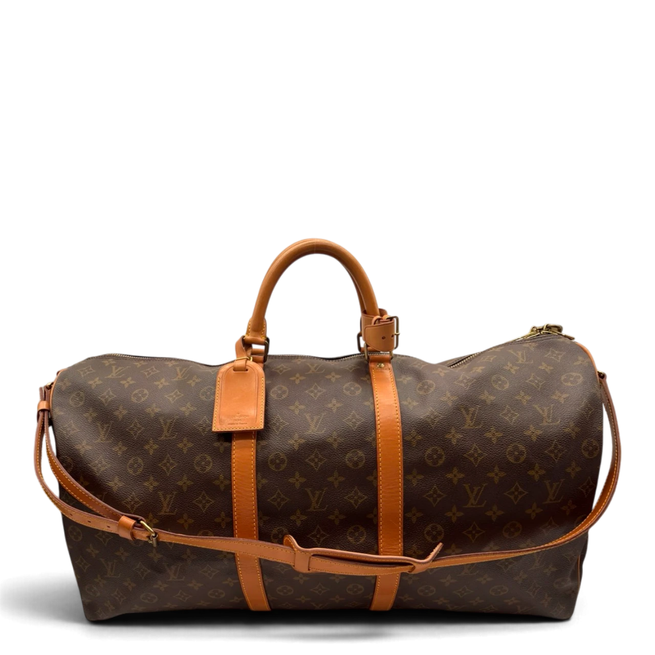 Louis Vuitton Reisetasche Keepall 60 Bandouliére monogram braun