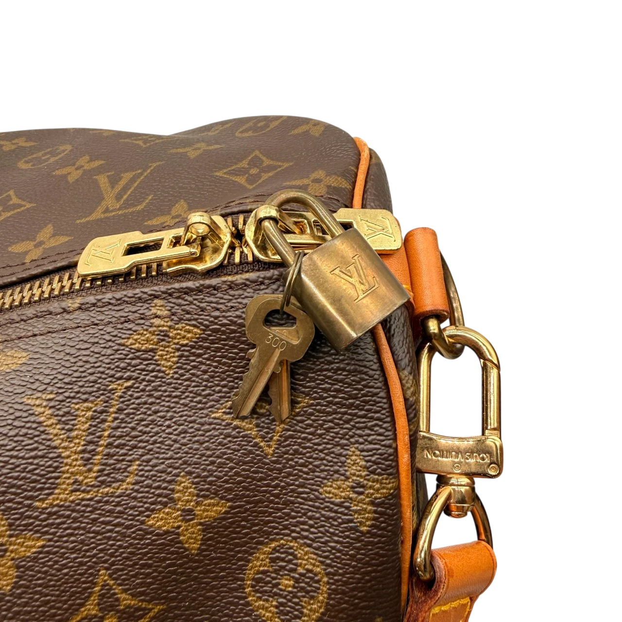 Louis Vuitton Reisetasche Keepall 60 Bandouliére monogram braun