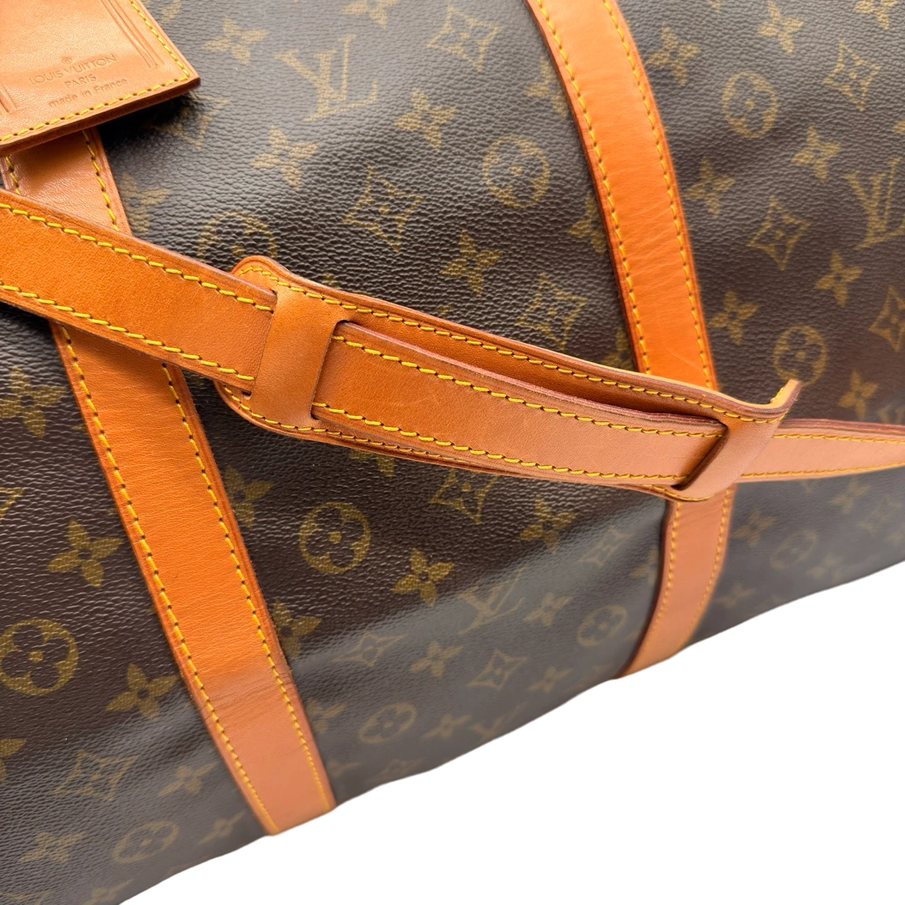 Louis Vuitton Reisetasche Keepall 60 Bandouliére monogram braun