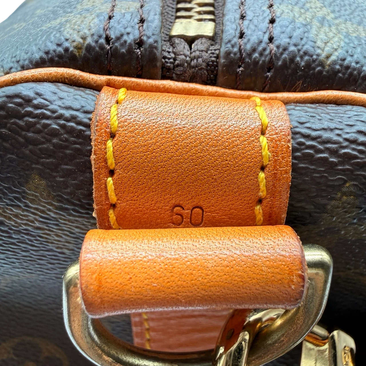 Louis Vuitton Reisetasche Keepall 60 Bandouliére monogram braun