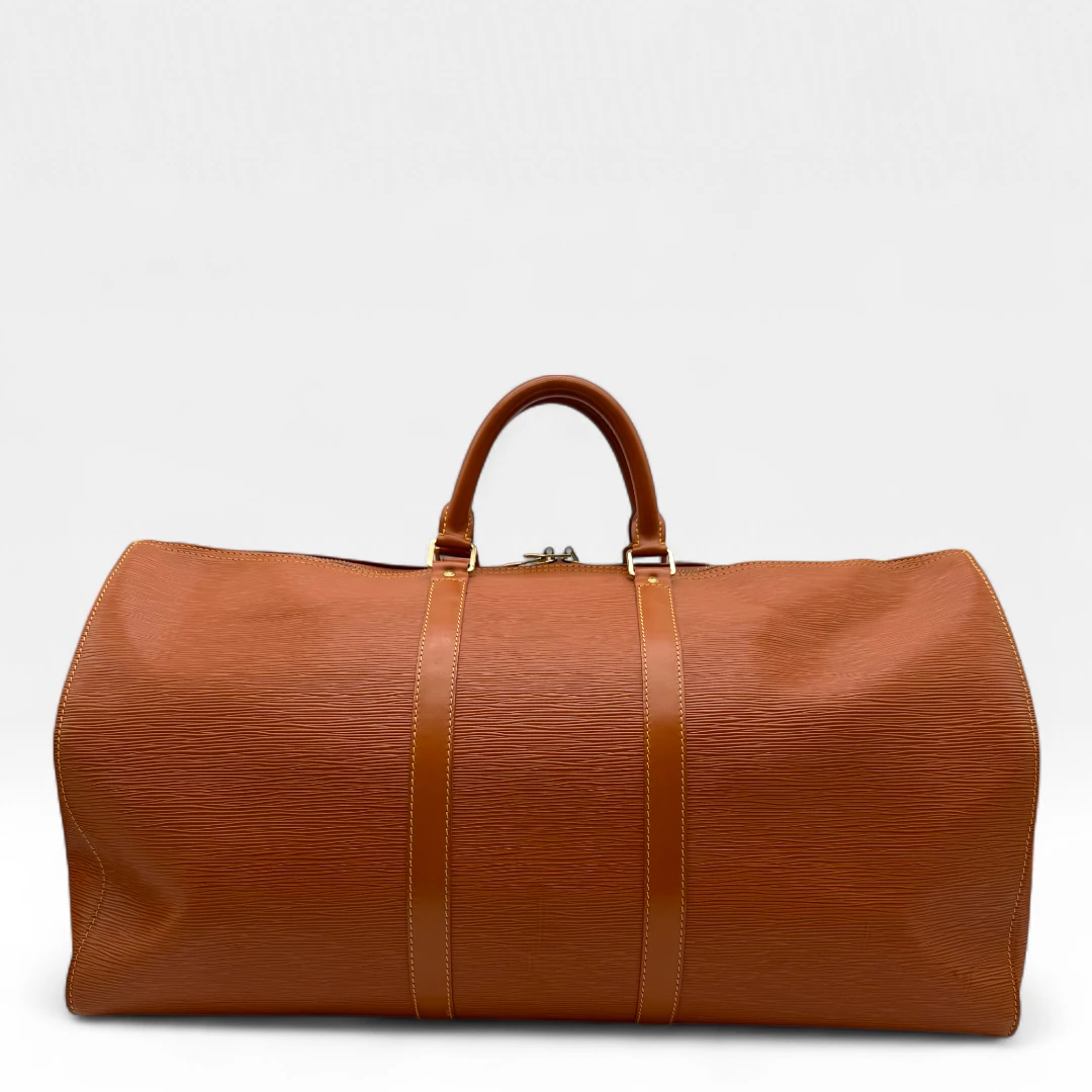 Louis Vuitton Reisetasche Keepall Epi 55 in cognacbraun