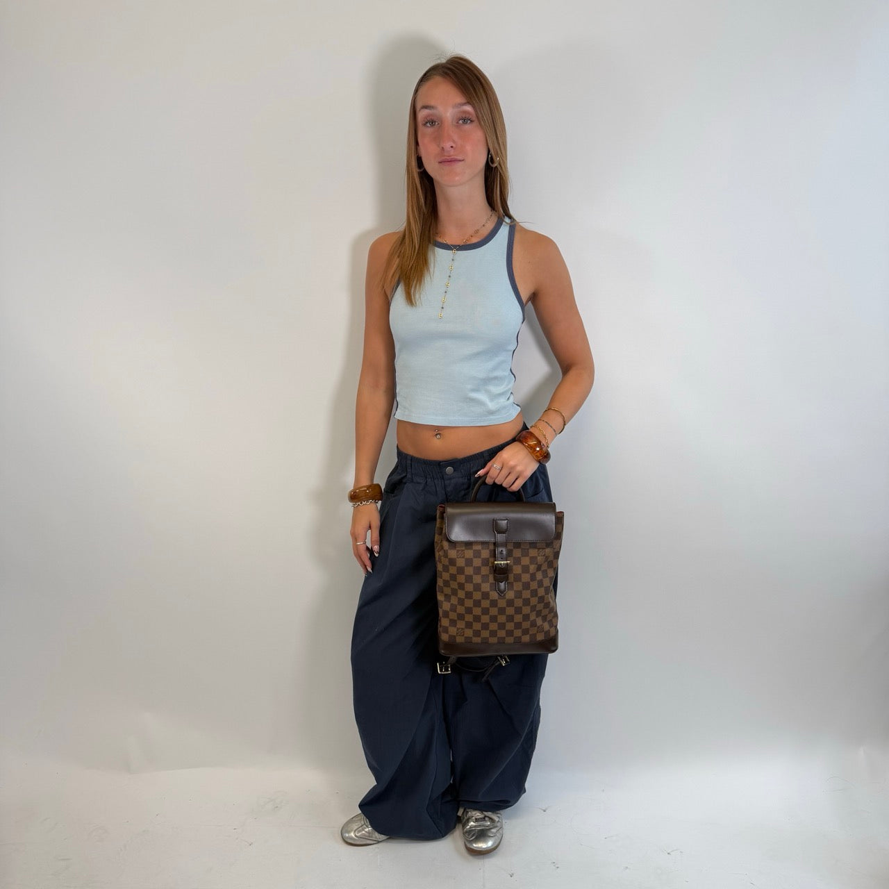 Louis Vuitton Rucksack Soho Damier Ebene braun