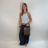 Louis Vuitton Rucksack Soho Damier Ebene braun