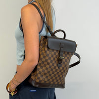 Louis Vuitton Rucksack Soho Damier Ebene braun