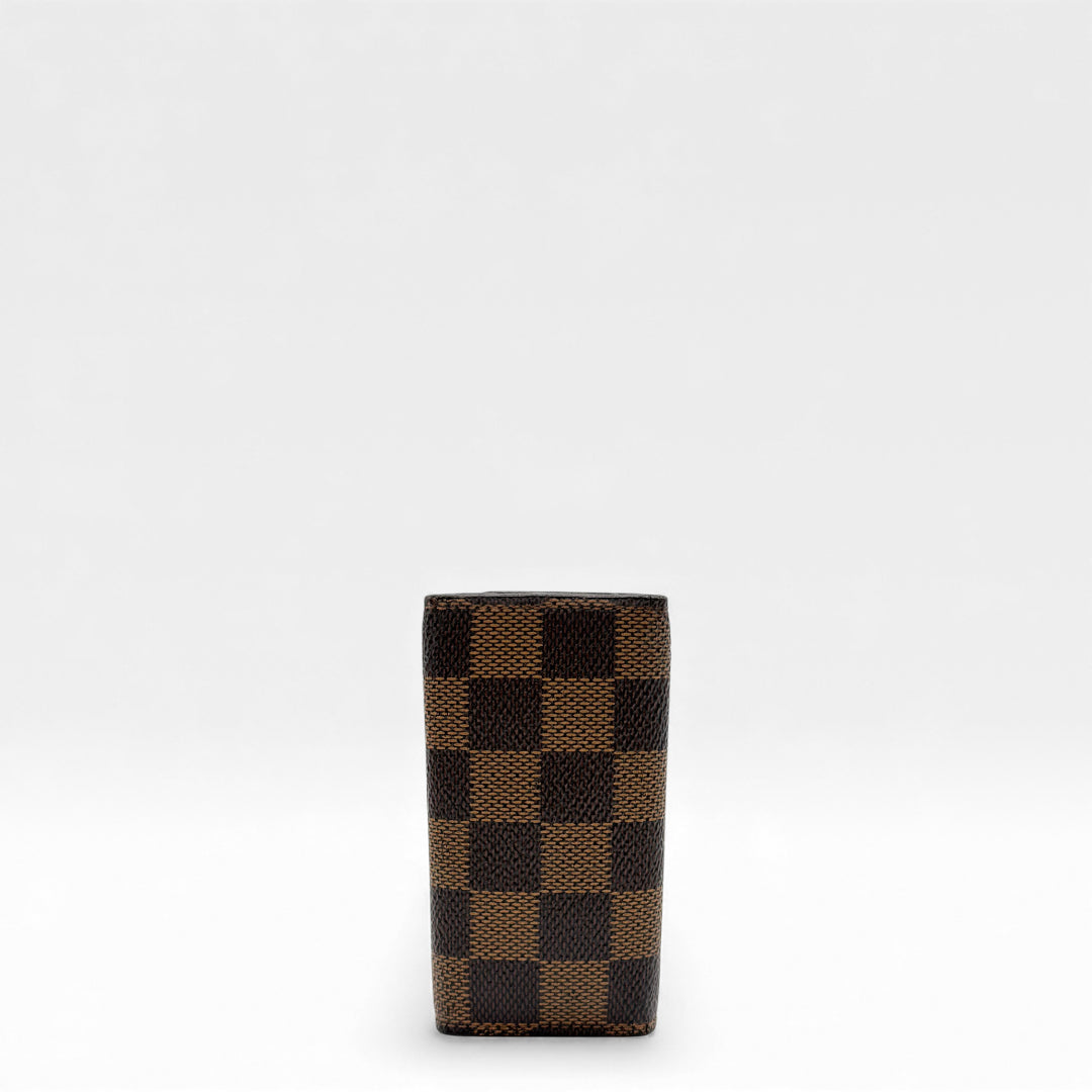 Damier Multicle key case, plain brown