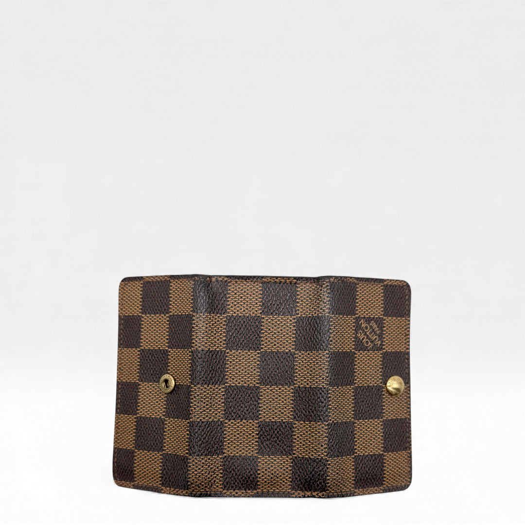 Damier Multicle key case, plain brown