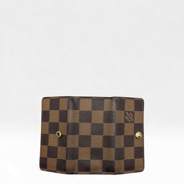 Damier Multicle key case, plain brown