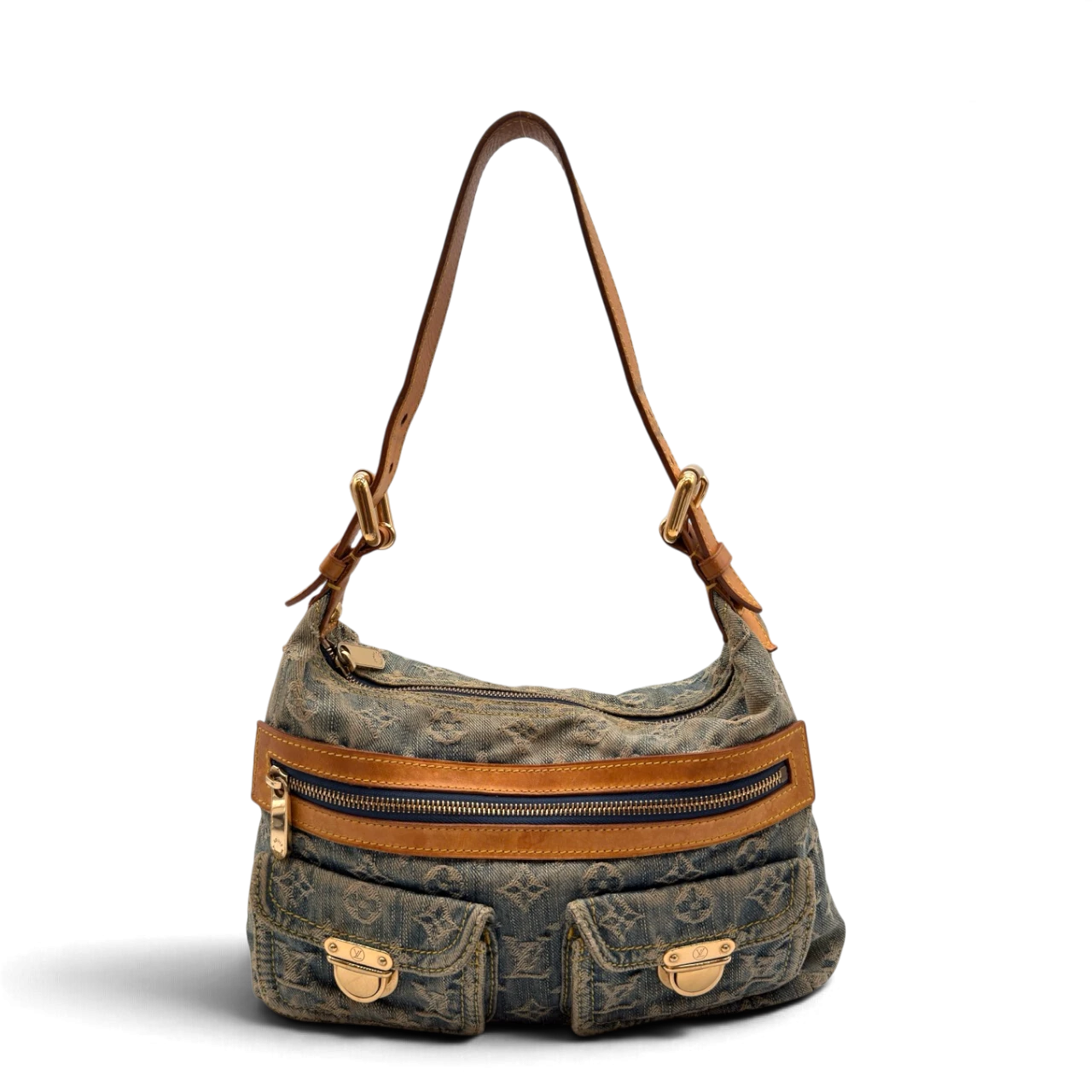 Louis Vuitton Schultertasche Baggy PM monogram blau